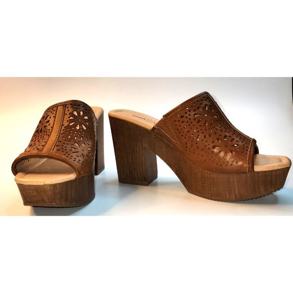 Seven Dials Accent Platform Mules Size 7M - Picture 2 of 10